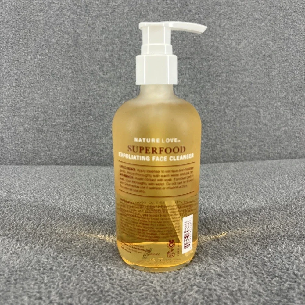 Nature Love Superfood Exfoliating Face Cleanser Vitamin C‎ Papaya 8 oz